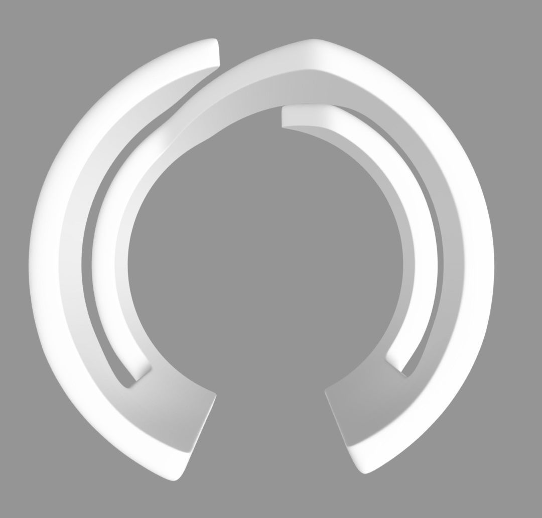 Katana Slice Ring 3D print model_1