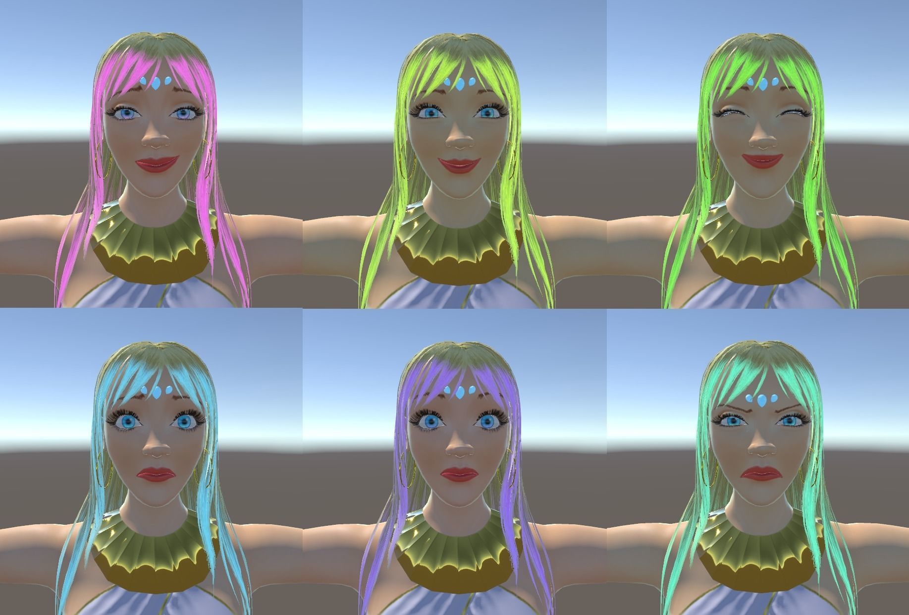 Bellydancer PC only VRChat model Low-poly 3D model_5