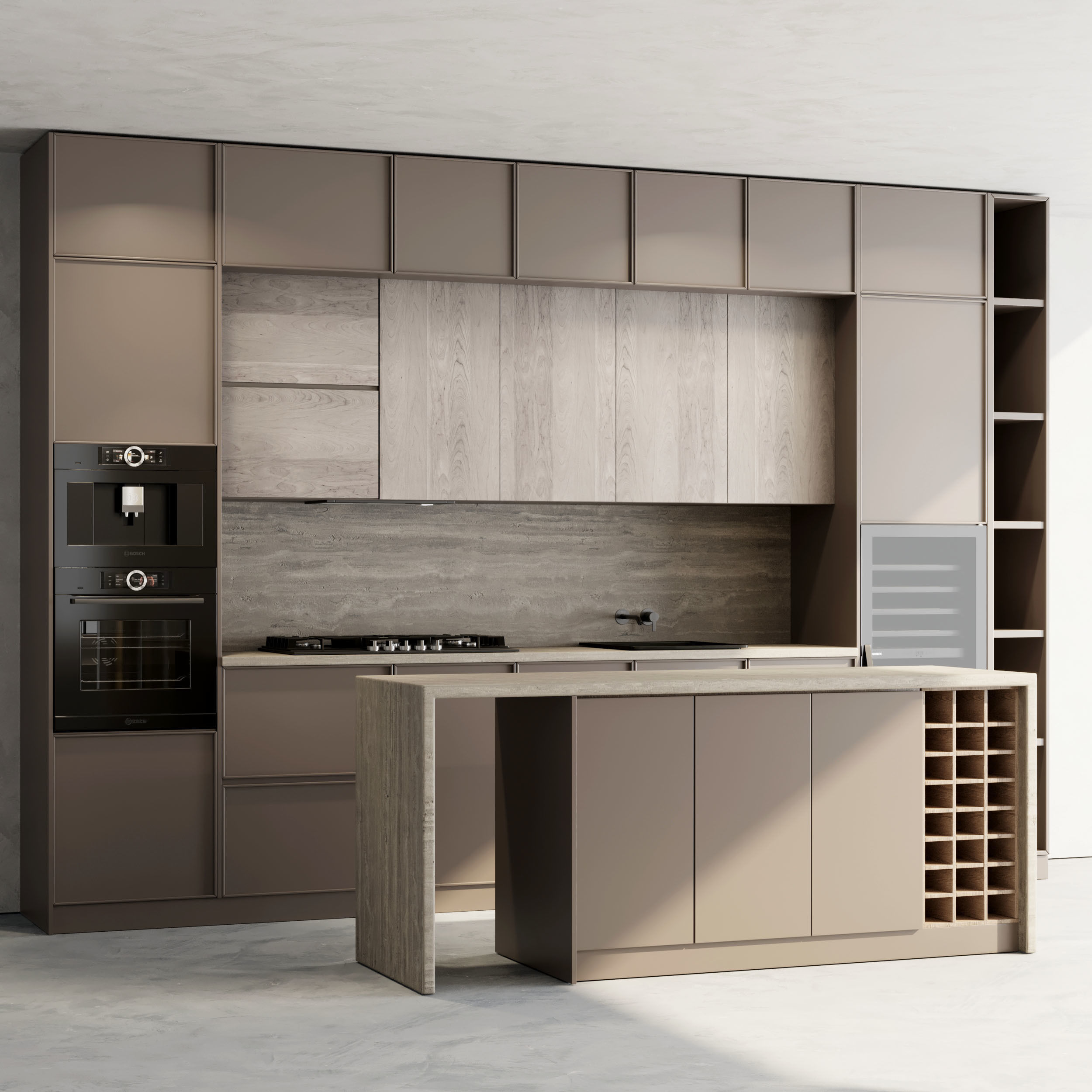 Kitchen Appliance Bosch Kitchen No 21 Low-poly 3D model_2