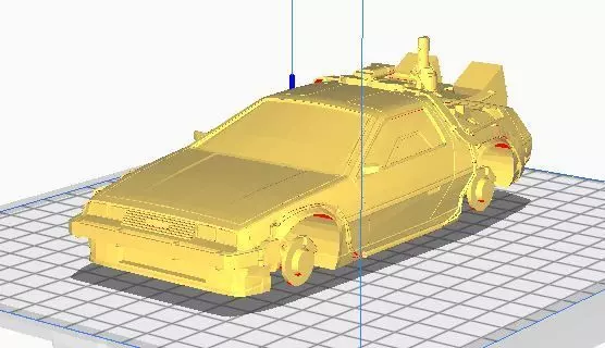ROCKET LEAGUE DeLorean Time Machine  3D print model_0