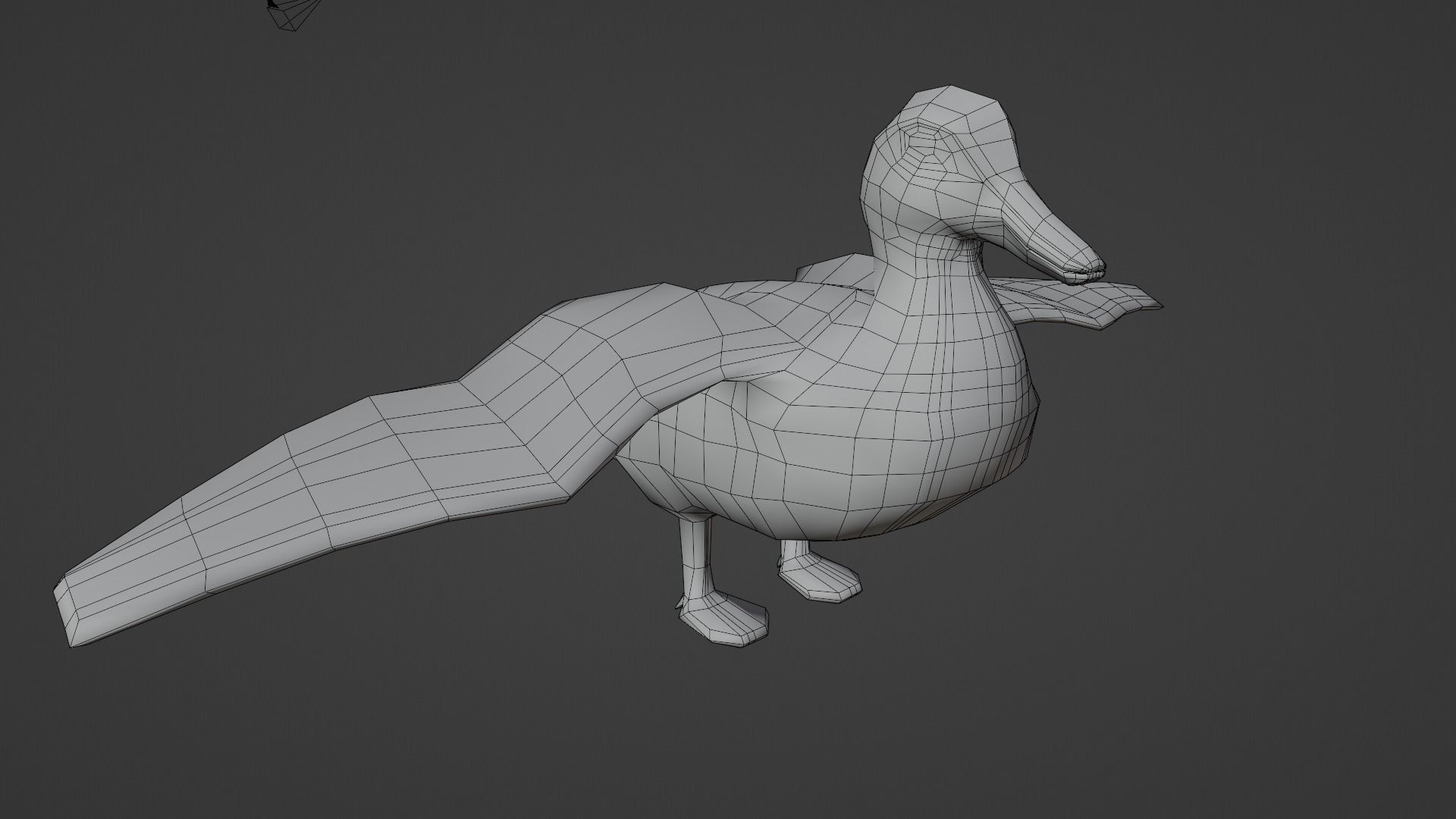 Ducks two Low-poly 3D model_6