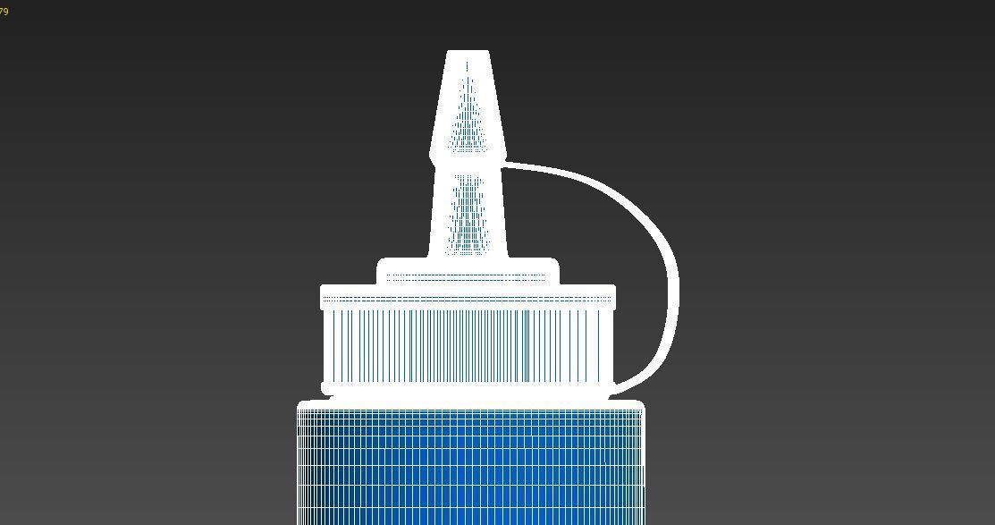 Matt Sauce Bottle 3D model_9