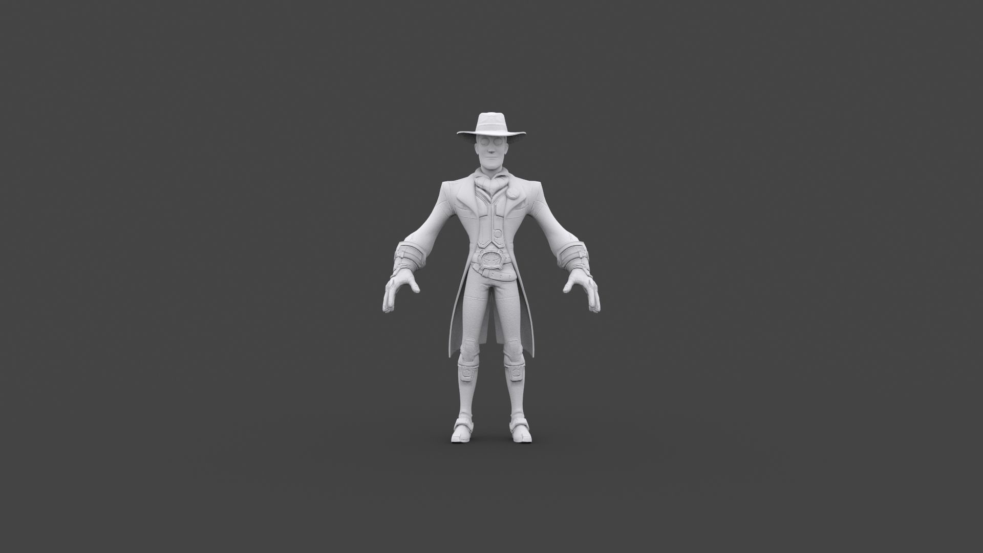 WUDY-010 Rigged Woody Low-poly 3D model_6