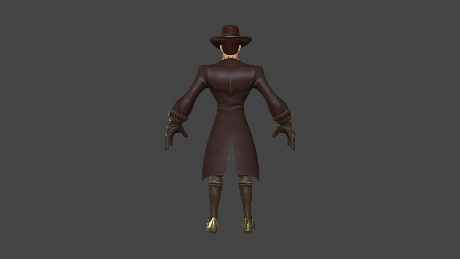 WUDY-010 Rigged Woody Low-poly 3D model_4