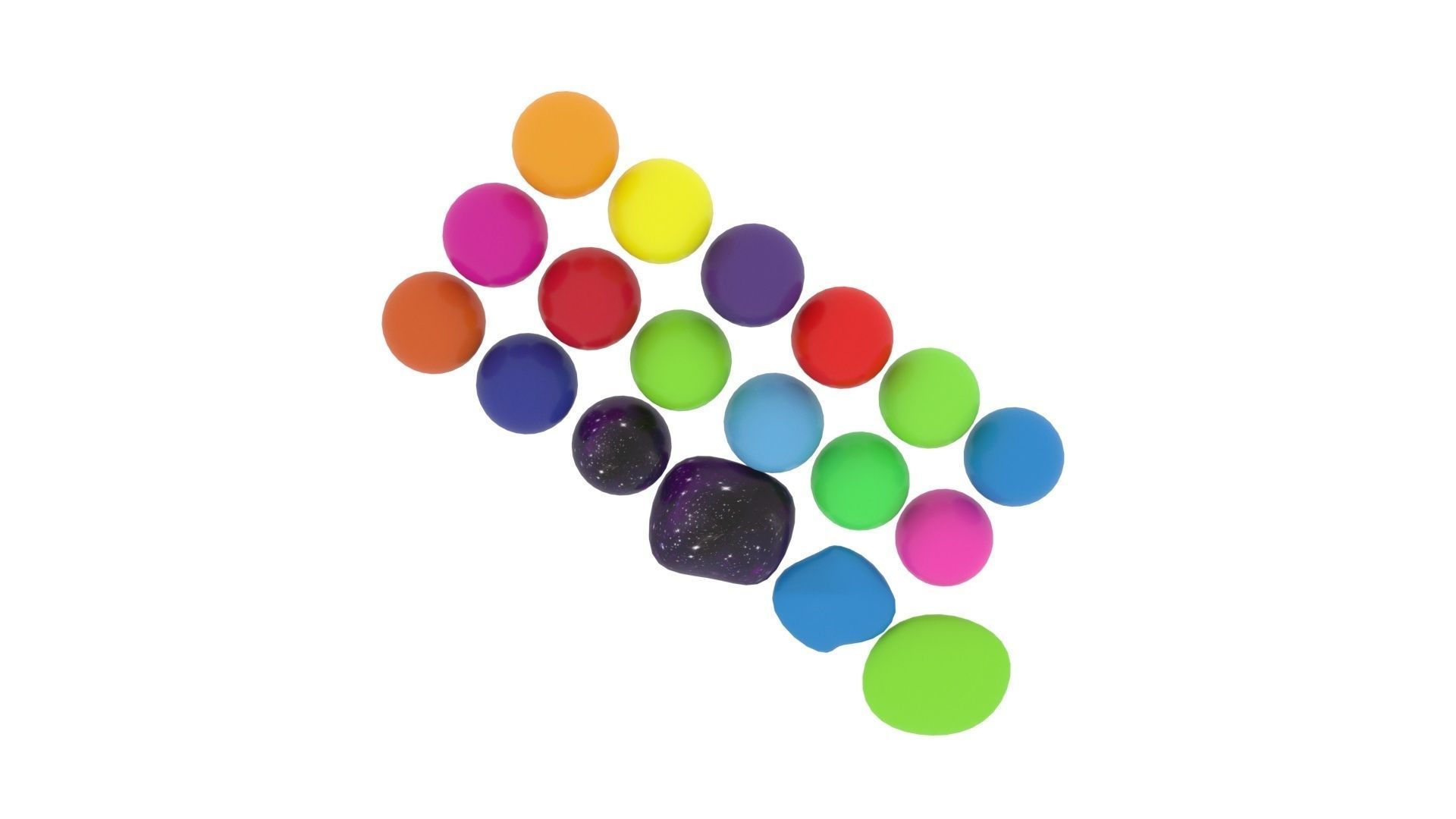 Squish Balls 3D model_6