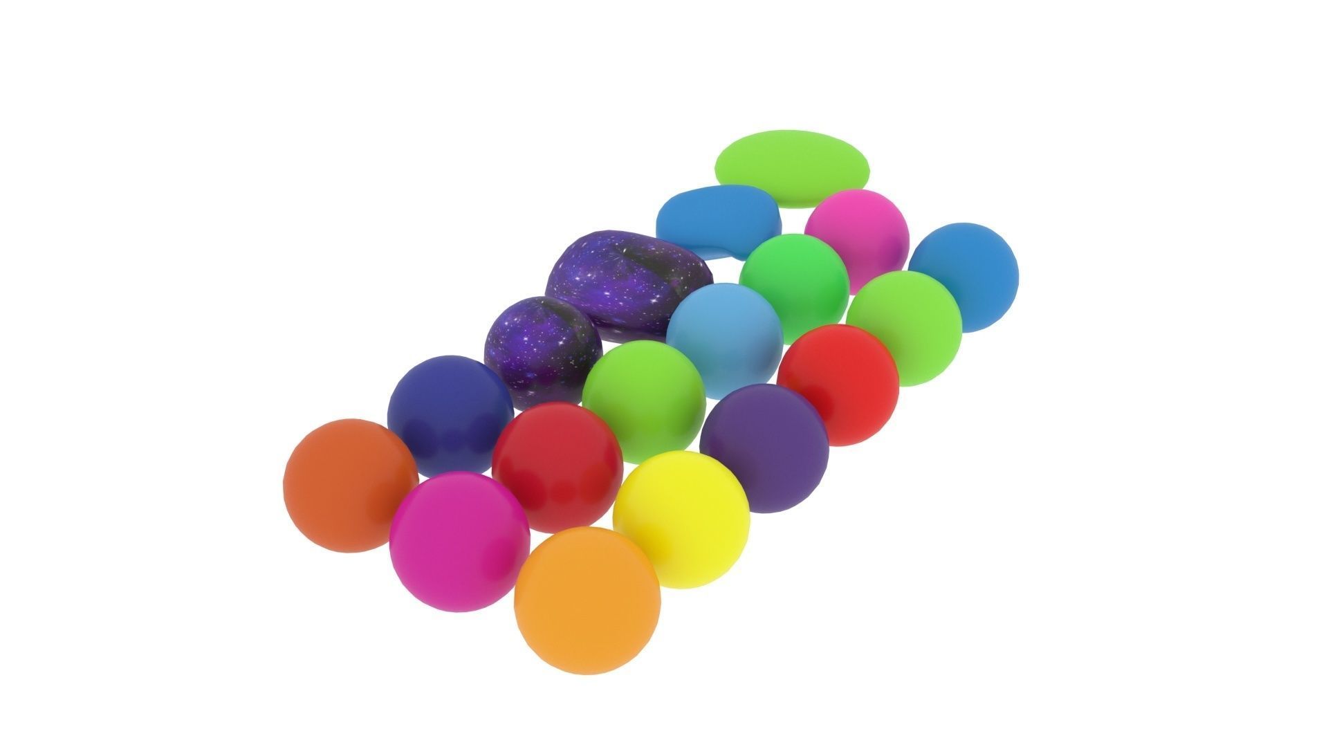 Squish Balls 3D model_2