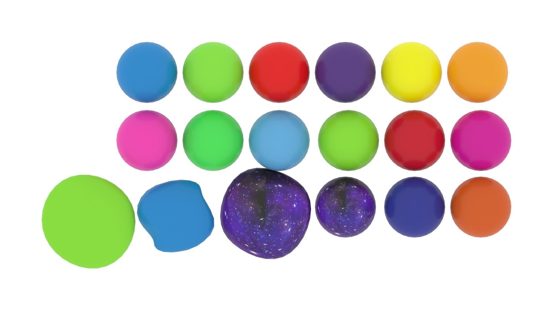 Squish Balls 3D model_7