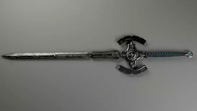 High-Detail 3D Sword Model