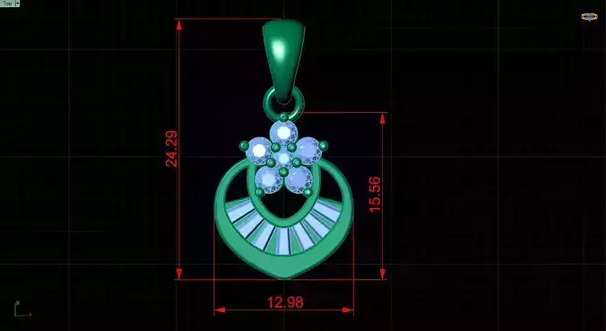 Pendant 3dm stl render 3D print model