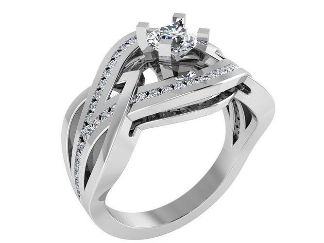 A  beautifully designed ring 2941 3D print model 3D print model