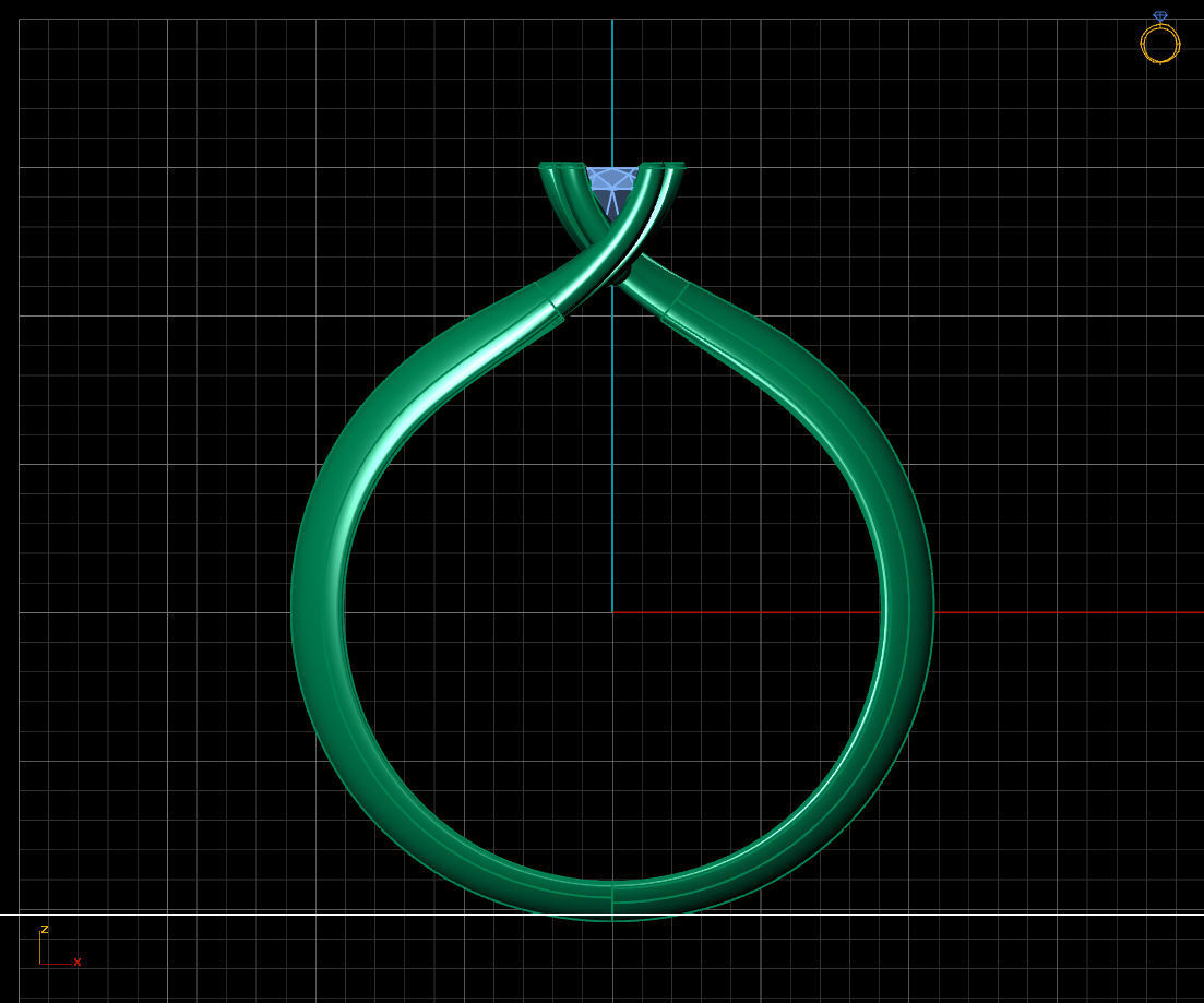 Women Ring - Womens Ring STL READY FILE With 3DM Files 3D model 3D print model_3