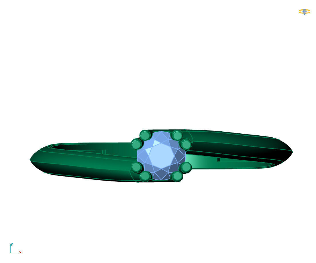 Women Ring - Womens Ring STL READY FILE With 3DM Files 3D model 3D print model_2