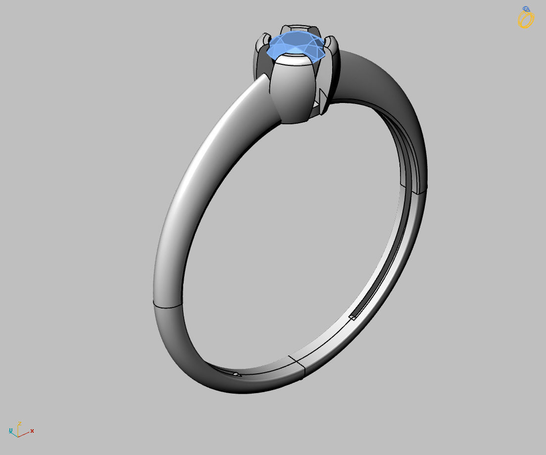 Women Ring - Womens Ring STL READY FILE With 3DM Files 3D model 3D print model_1