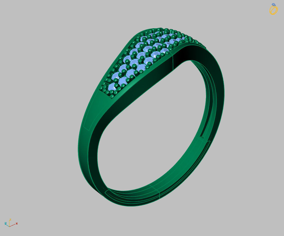  Women Ring - Womens Ring STL READY FILE With 3DM Files 3D model 3D print model_6