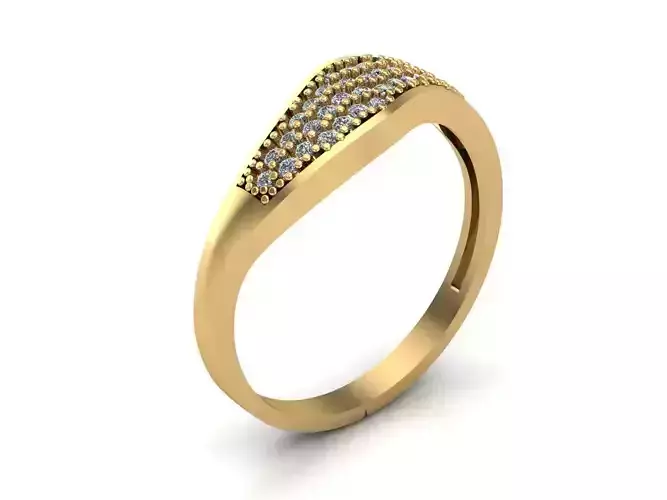  Women Ring - Womens Ring STL READY FILE With 3DM Files 3D model 3D print model