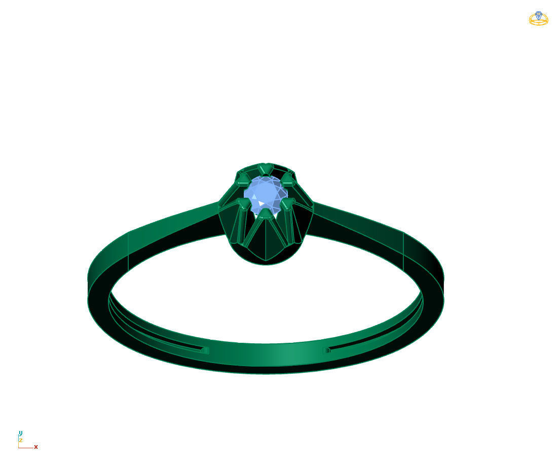  Women Ring - Womens Ring STL READY FILE With 3DM Files 3D model 3D print model_5