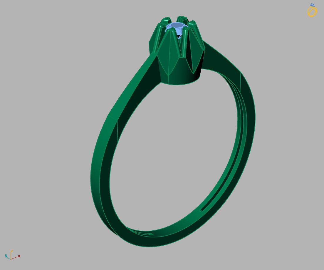  Women Ring - Womens Ring STL READY FILE With 3DM Files 3D model 3D print model_1