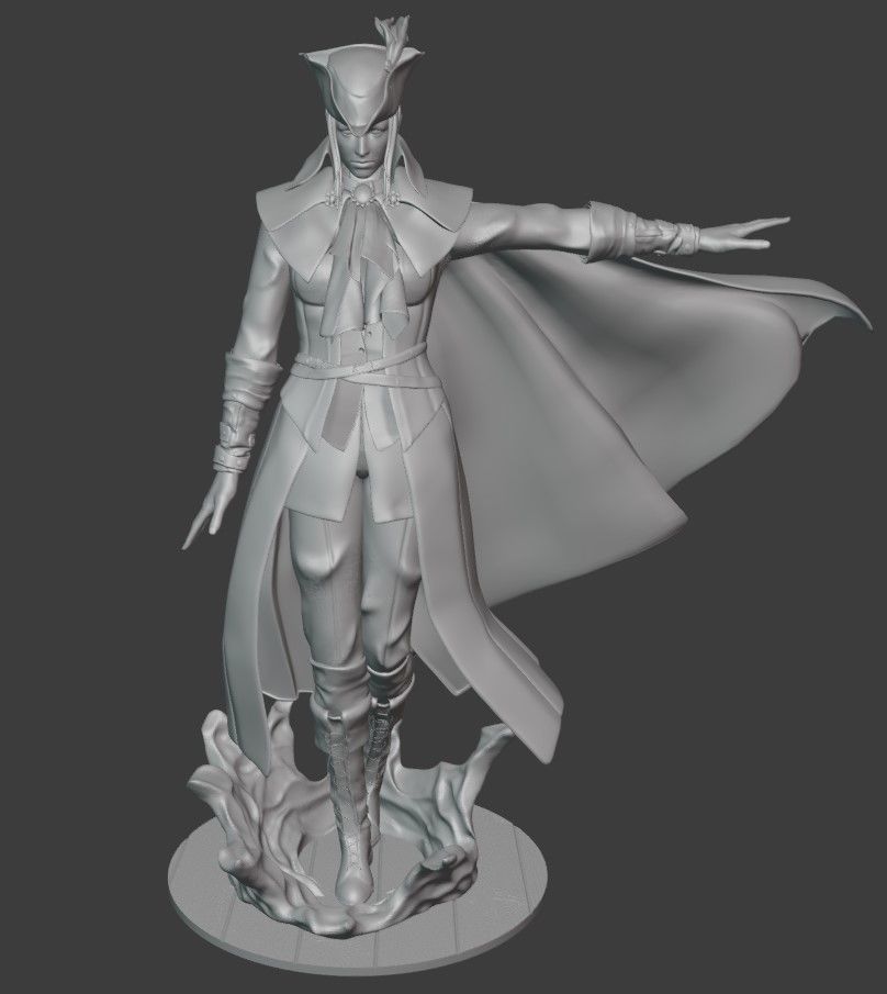 Lady Maria figure Bloodborne 3D print model_7