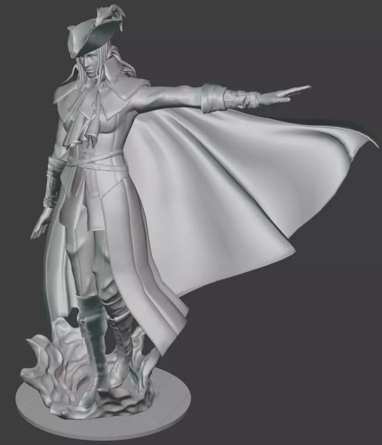 Lady Maria figure Bloodborne 3D print model_0
