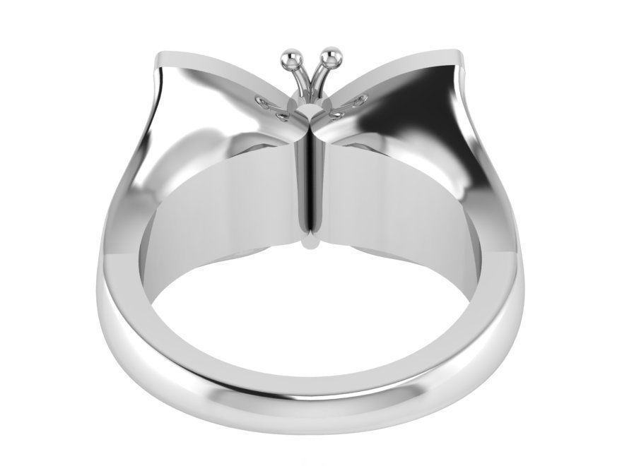 Butterfly ring 2945 3D print model 3D print model_3
