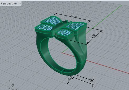 Butterfly ring 2945 3D print model 3D print model_7
