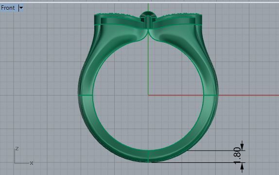 Butterfly ring 2945 3D print model 3D print model_5