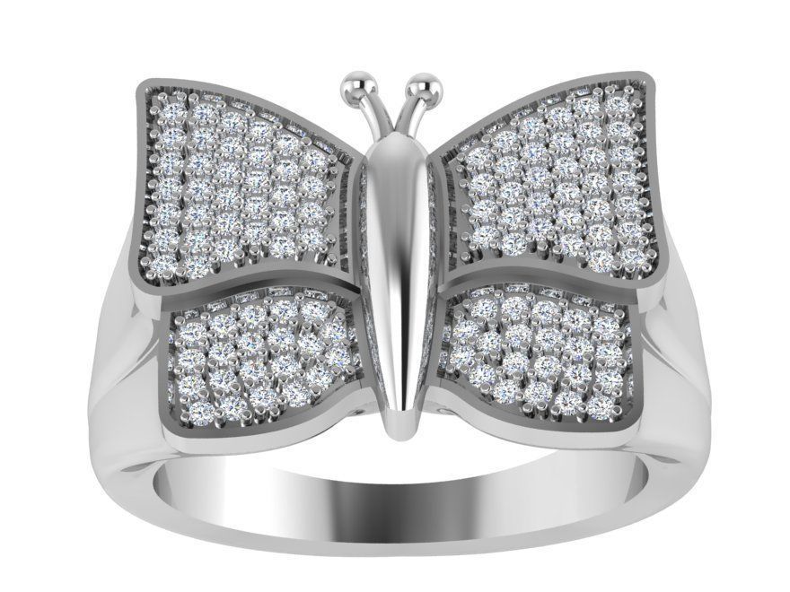 Butterfly ring 2945 3D print model 3D print model_2