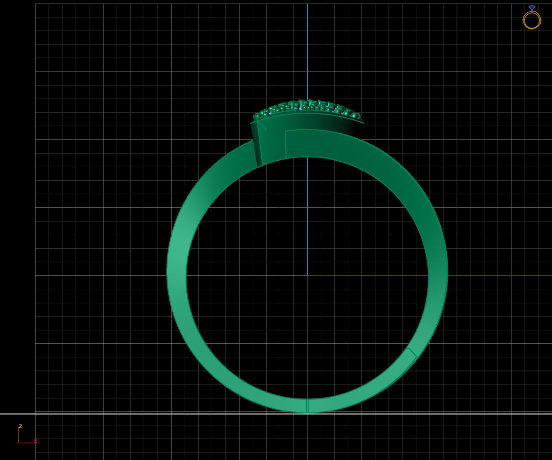  Women Ring - Womens Ring STL READY FILE With 3DM Files 3D model 3D print model_3