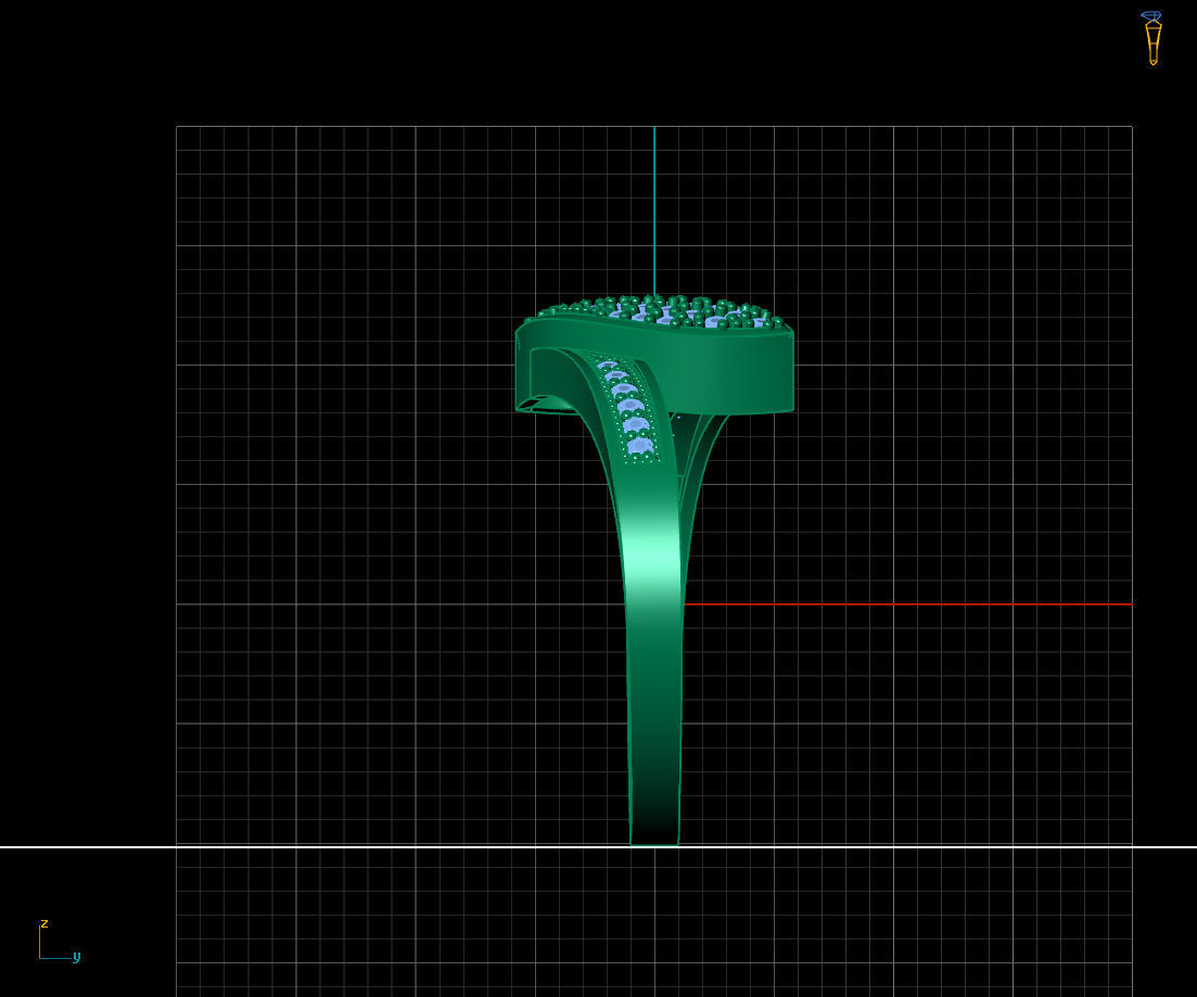  Women Ring - Womens Ring STL READY FILE With 3DM Files 3D model 3D print model_4