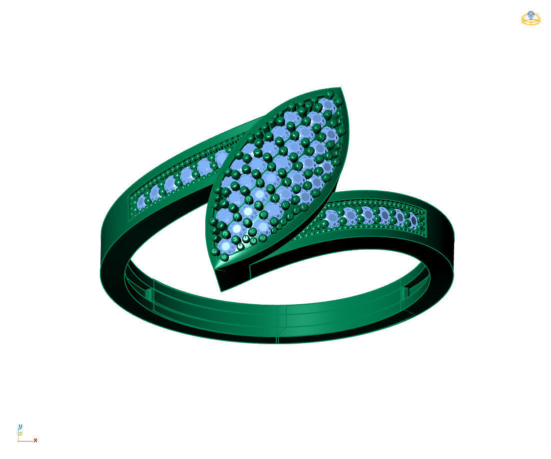  Women Ring - Womens Ring STL READY FILE With 3DM Files 3D model 3D print model_5