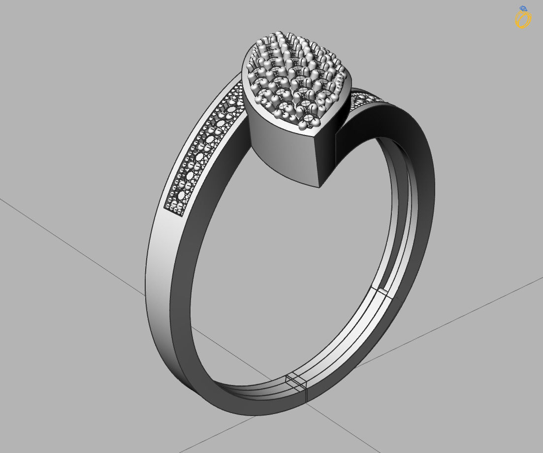  Women Ring - Womens Ring STL READY FILE With 3DM Files 3D model 3D print model_6