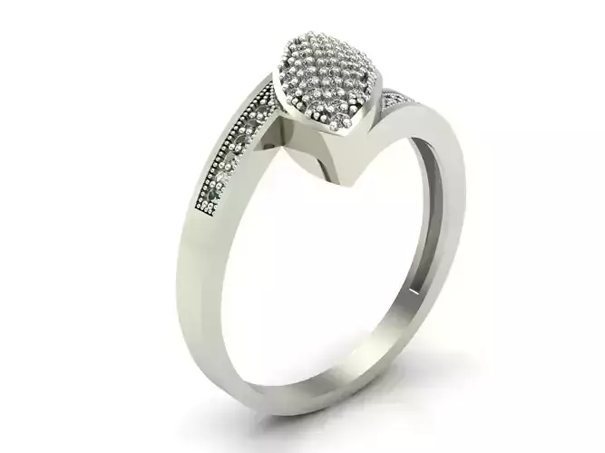  Women Ring - Womens Ring STL READY FILE With 3DM Files 3D model 3D print model