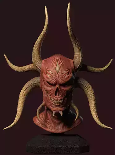Devil Head 3D print model