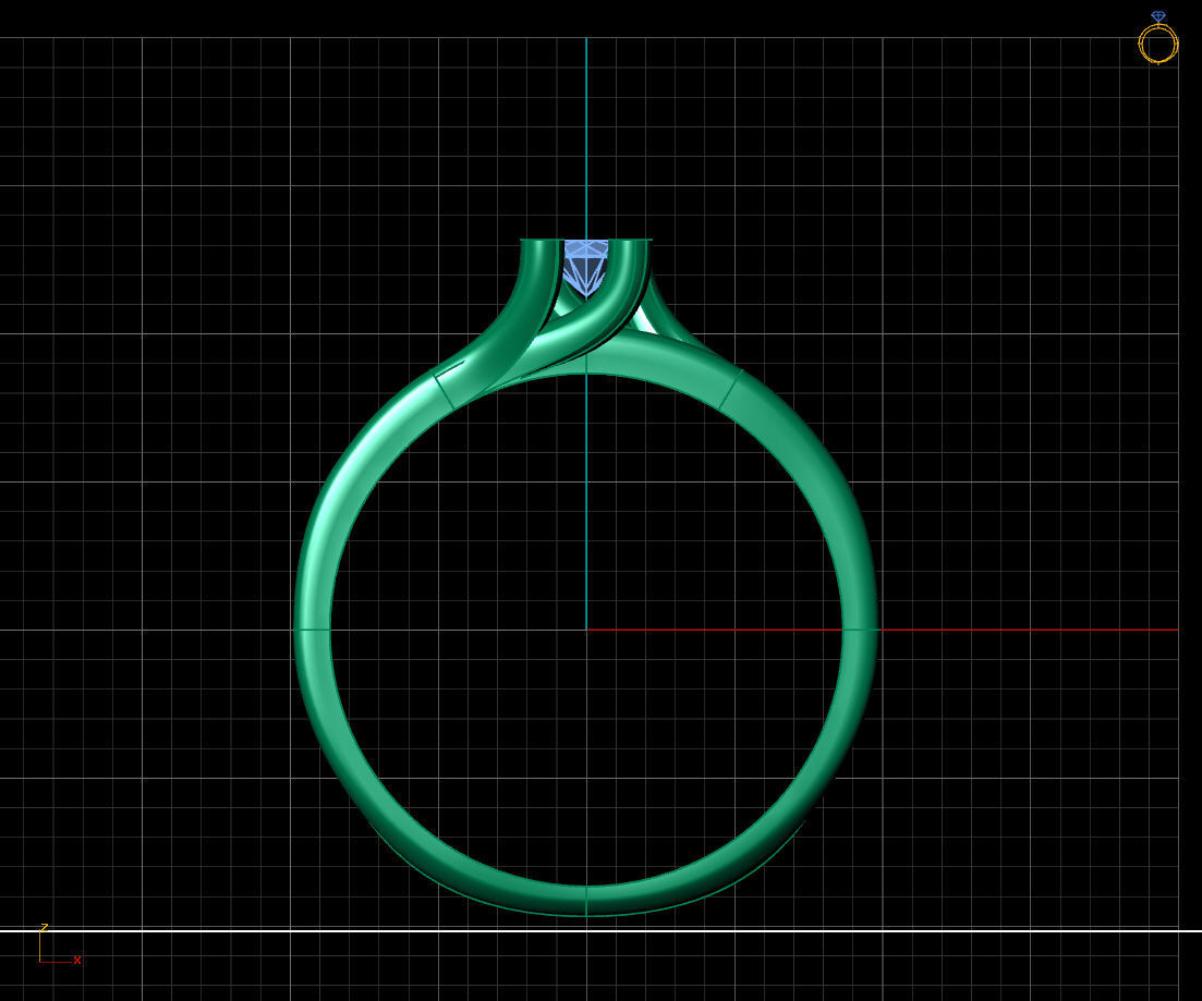 Women Ring - Womens Ring STL READY FILE With 3DM Files 3D model 3D print model_3