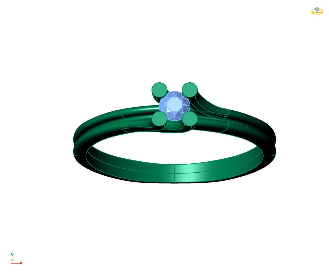 Women Ring - Womens Ring STL READY FILE With 3DM Files 3D model 3D print model_5