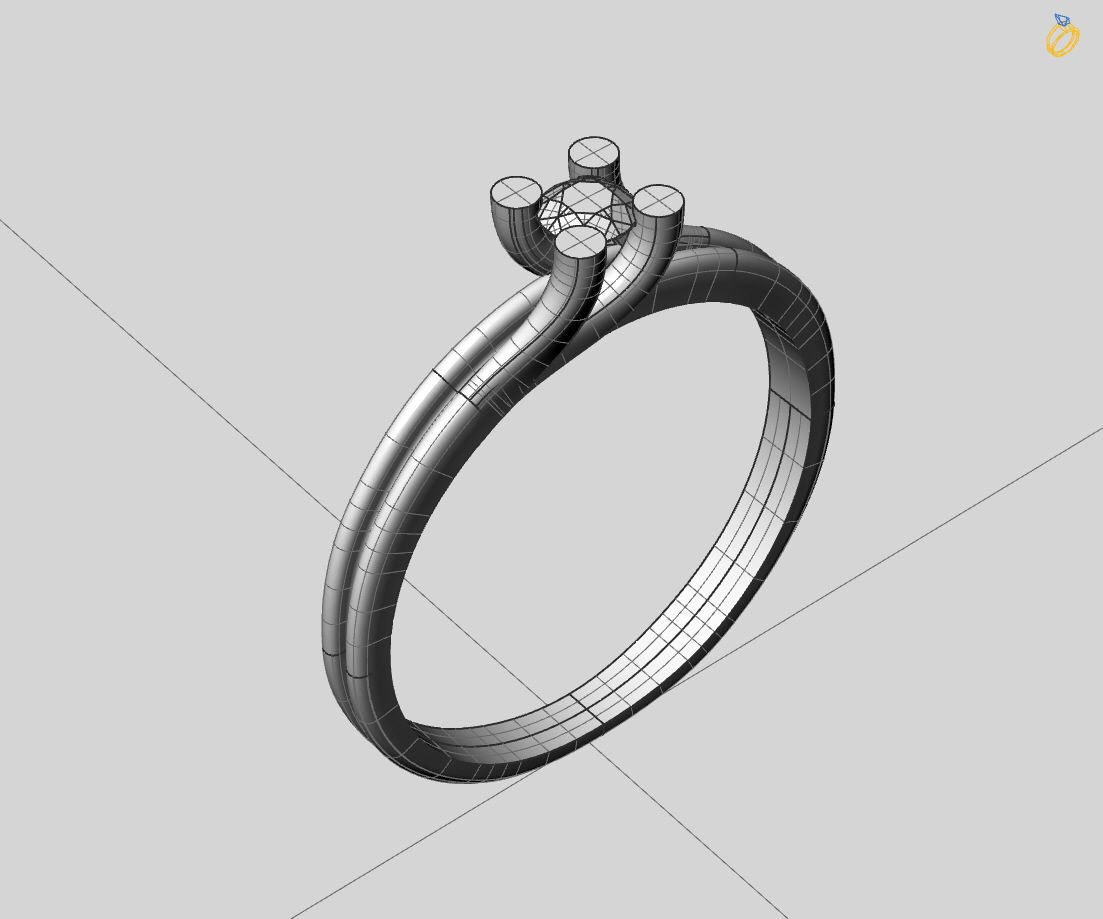 Women Ring - Womens Ring STL READY FILE With 3DM Files 3D model 3D print model_6