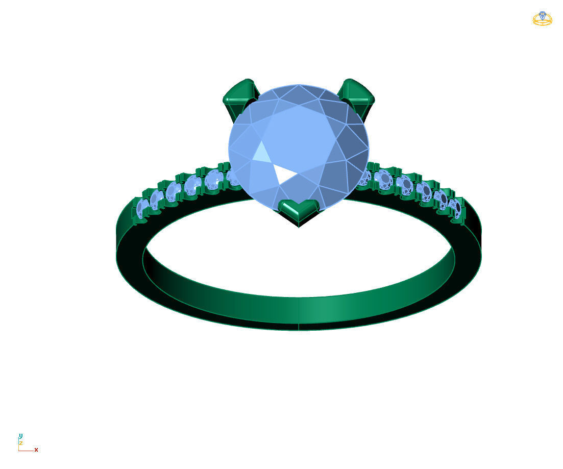 Women Ring - Womens Ring STL READY FILE With 3DM Files 3D model 3D print model_5