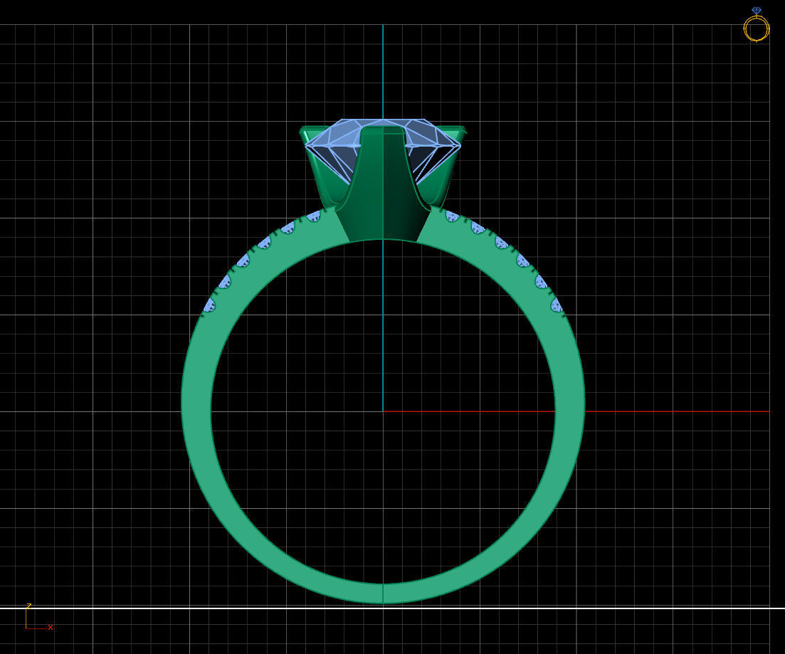 Women Ring - Womens Ring STL READY FILE With 3DM Files 3D model 3D print model_3