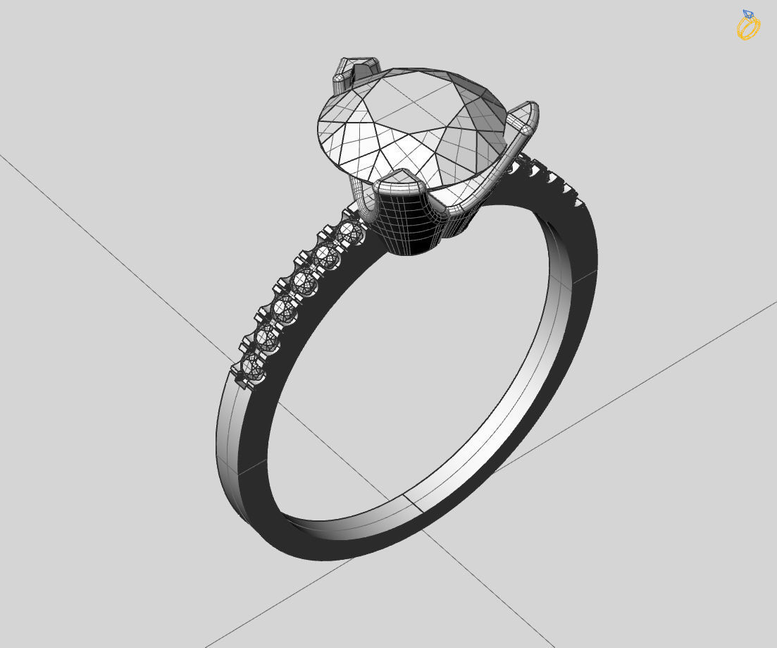 Women Ring - Womens Ring STL READY FILE With 3DM Files 3D model 3D print model_6