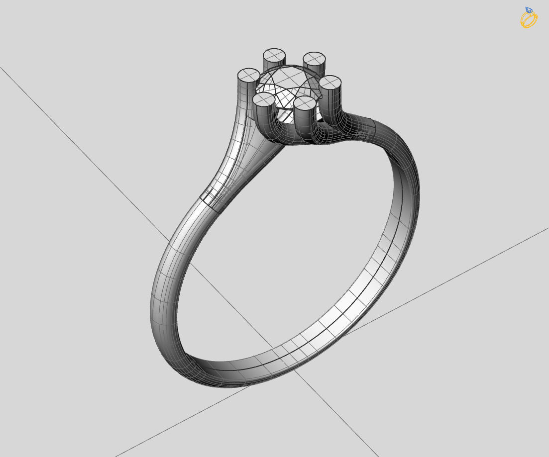  Women Ring - Womens Ring STL READY FILE With 3DM Files 3D model 3D print model_6