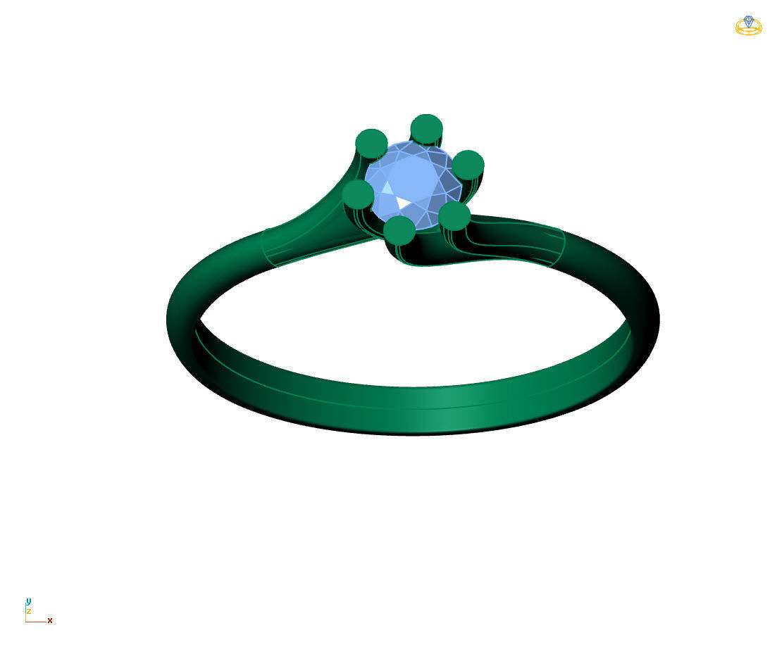  Women Ring - Womens Ring STL READY FILE With 3DM Files 3D model 3D print model_5