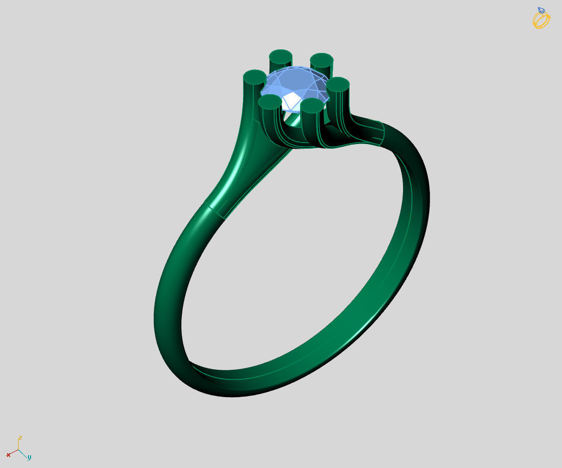  Women Ring - Womens Ring STL READY FILE With 3DM Files 3D model 3D print model_1