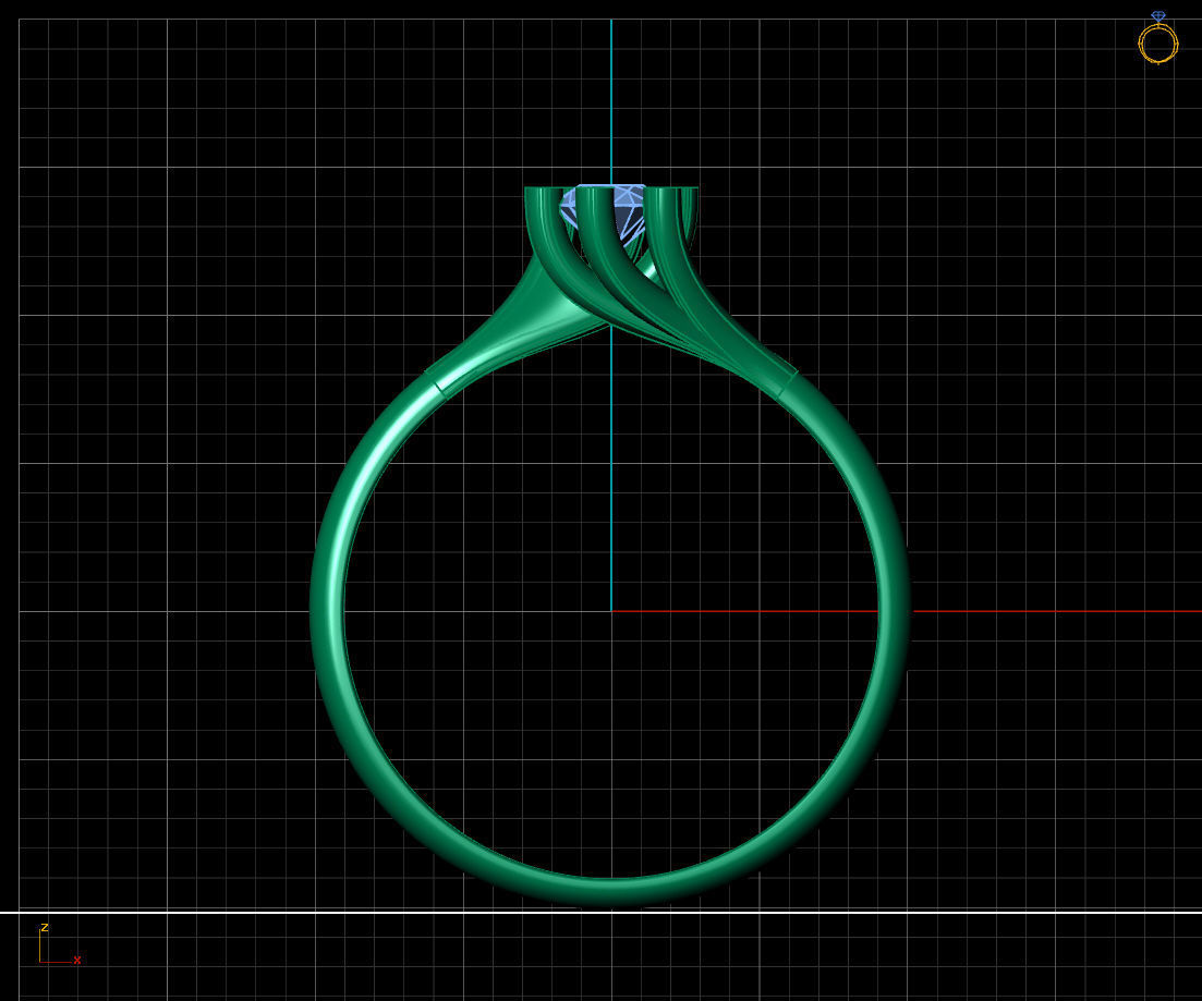  Women Ring - Womens Ring STL READY FILE With 3DM Files 3D model 3D print model_3