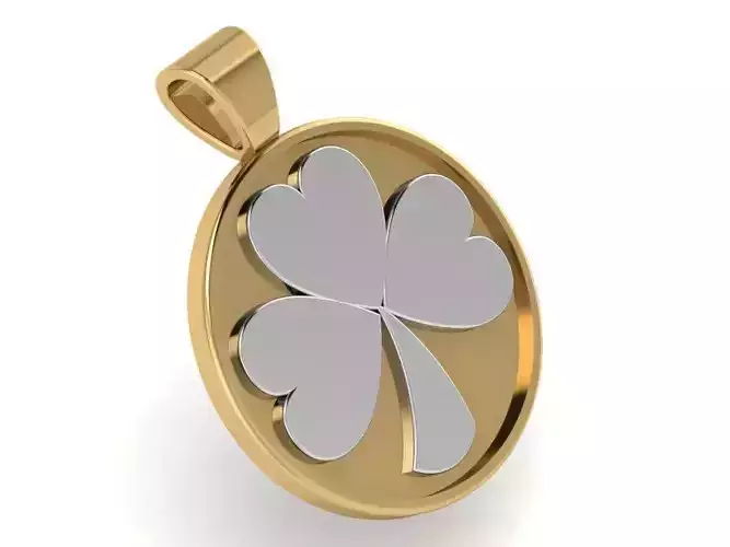 Beautiful leaf pendant 2952 3D print model