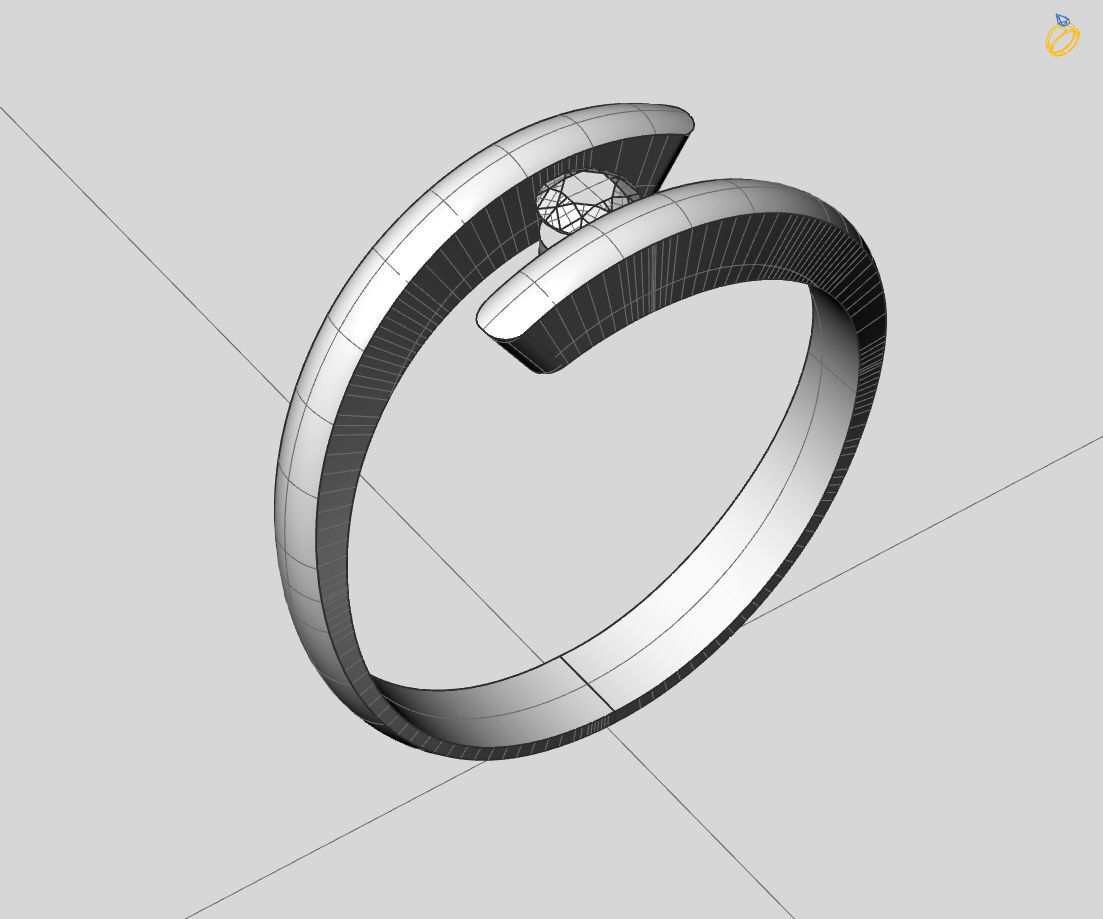  Women Ring - Womens Ring STL READY FILE With 3DM Files 3D model 3D print model_6