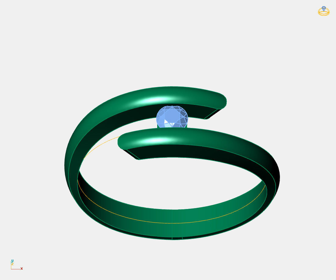  Women Ring - Womens Ring STL READY FILE With 3DM Files 3D model 3D print model_5