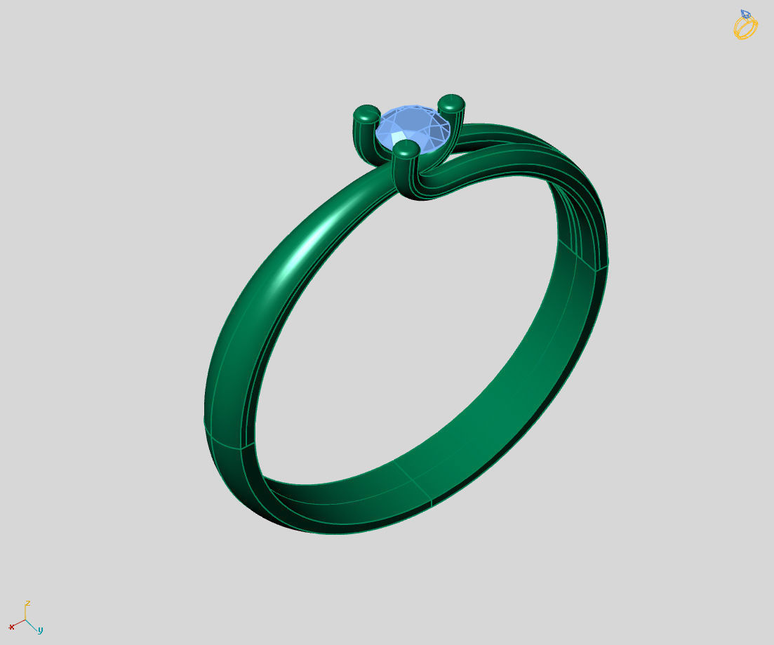  Women Ring - Womens Ring STL READY FILE With 3DM Files 3D model 3D print model_1