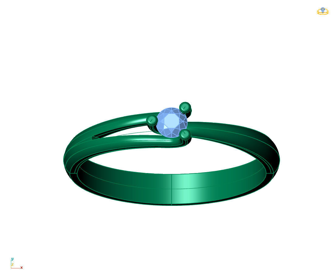  Women Ring - Womens Ring STL READY FILE With 3DM Files 3D model 3D print model_5