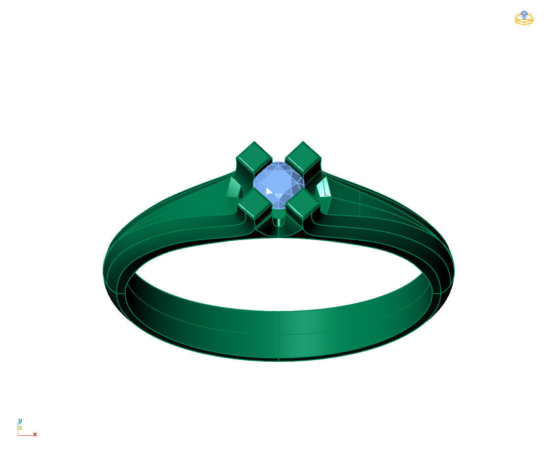  Women Ring - Womens Ring STL READY FILE With 3DM Files 3D model 3D print model_5