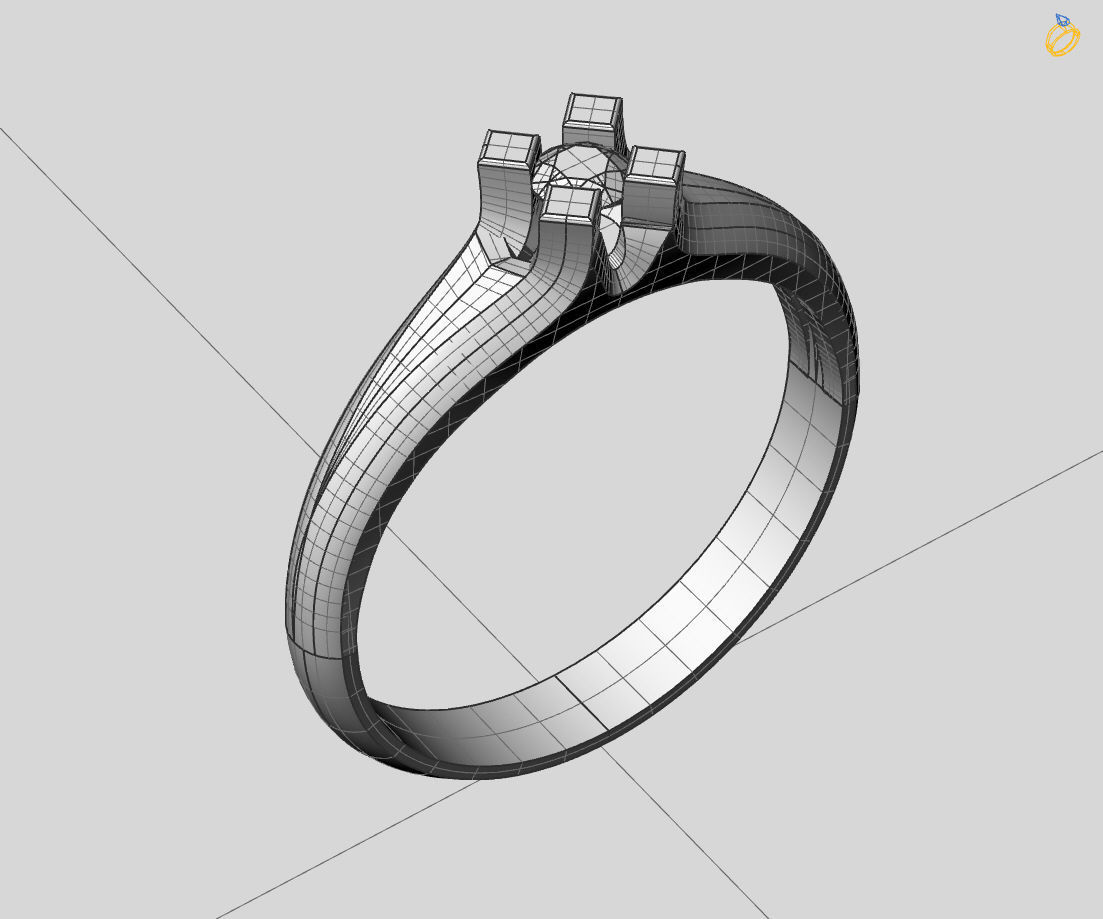  Women Ring - Womens Ring STL READY FILE With 3DM Files 3D model 3D print model_6